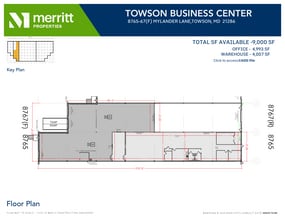 8701-8739 Mylander Ln, Towson, MD for lease Floor Plan- Image 1 of 1