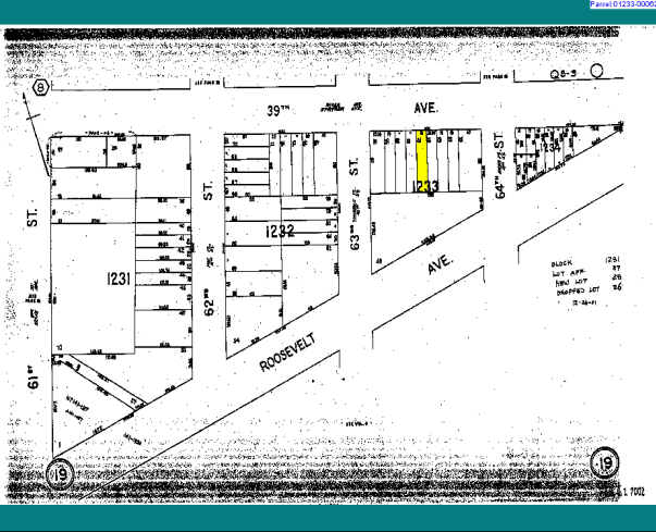 63-10 39TH Ave, Flushing, NY à vendre - Plan cadastral - Image 2 de 4