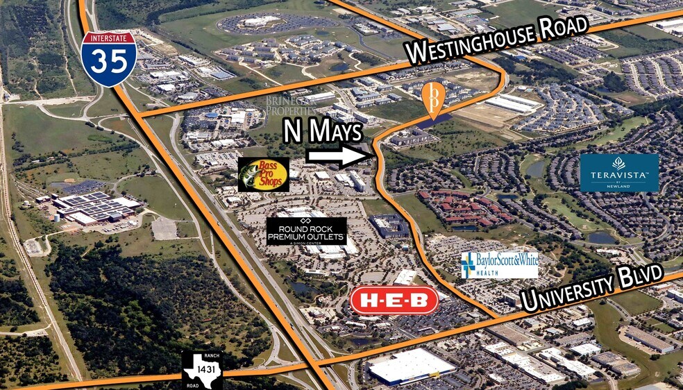 N Mays, Georgetown, TX à vendre - Aérien - Image 2 de 2