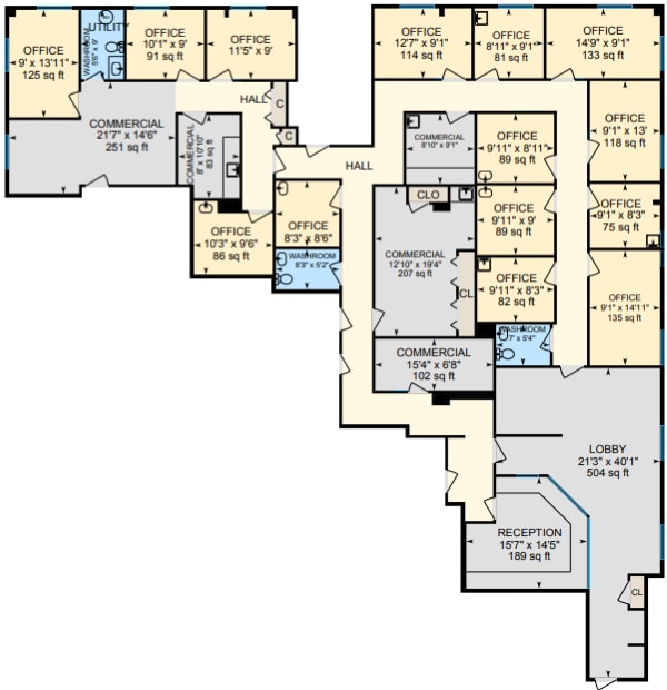 4000 Old Court Rd, Pikesville, MD à louer Plan d’étage- Image 1 de 1