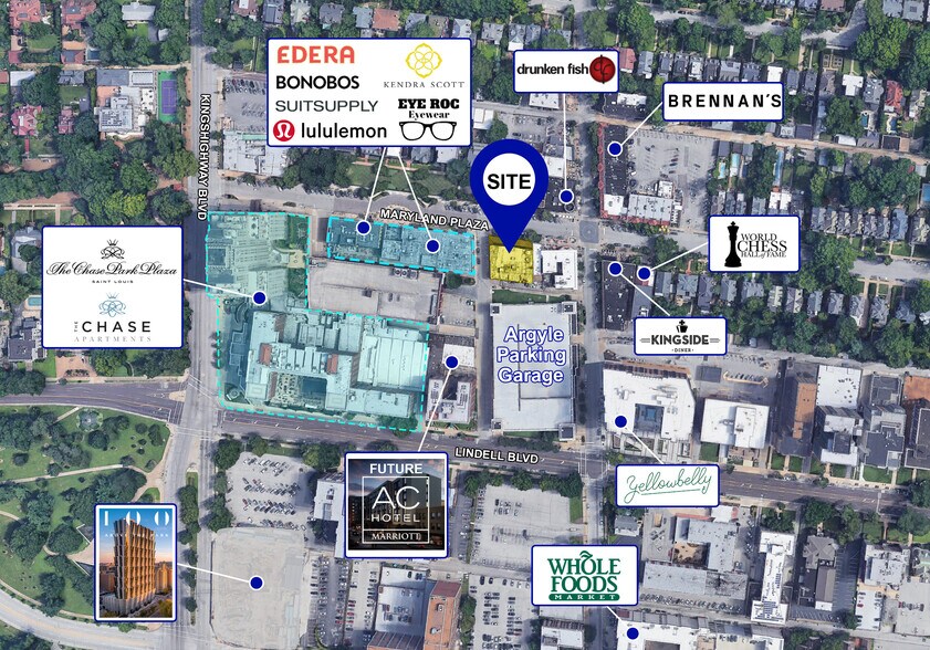 12 Maryland Plz, Saint Louis, MO à louer - Aérien - Image 2 de 4
