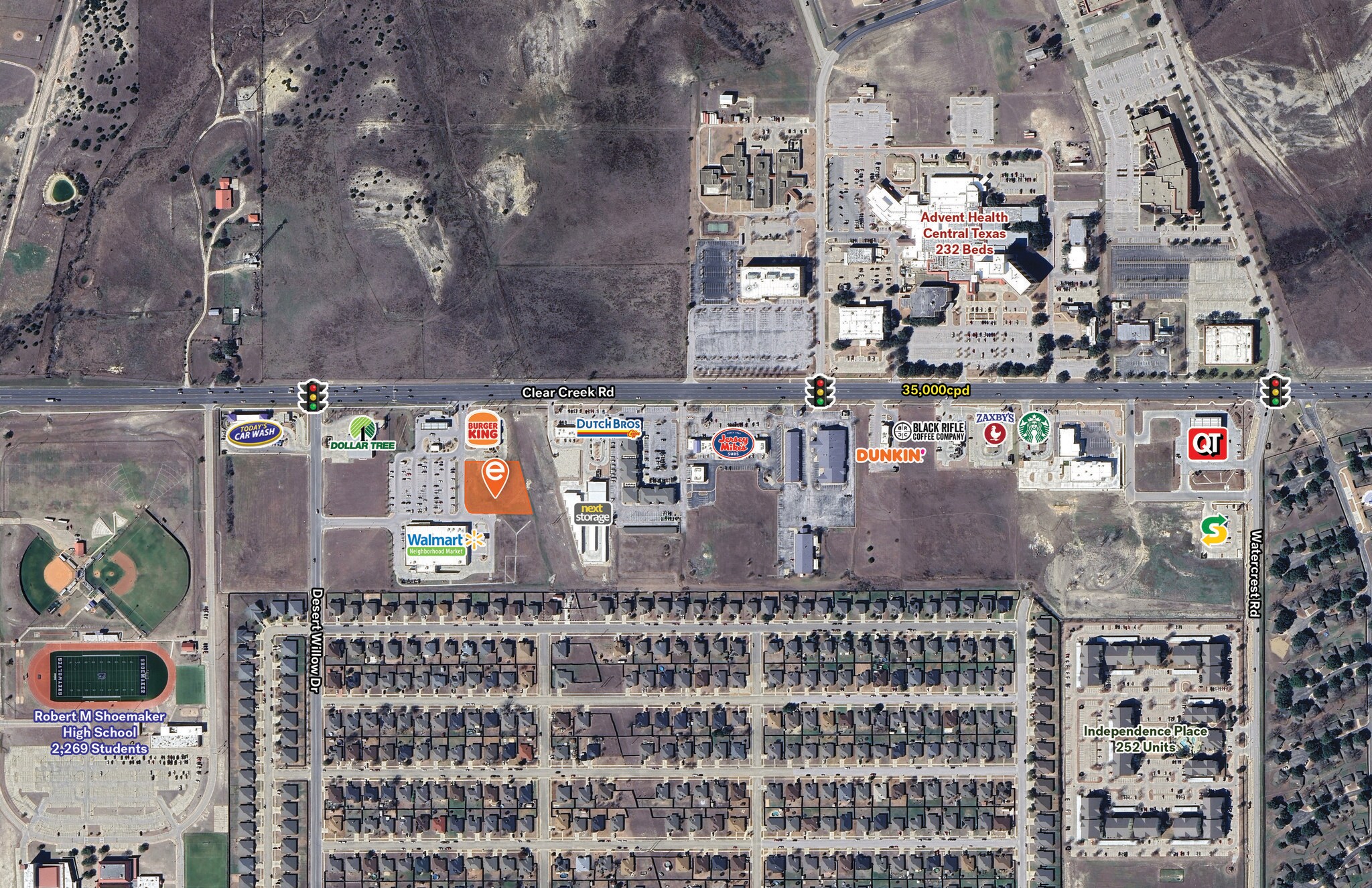 NEC Desert Willow Dr & Clear Creek Rd, Killeen, TX à vendre Photo principale- Image 1 de 7