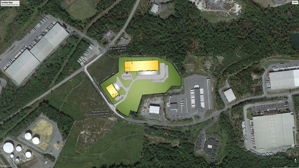 500-598 Sathers Dr, Pittston Township, PA for lease - Aerial - Image 1 of 4