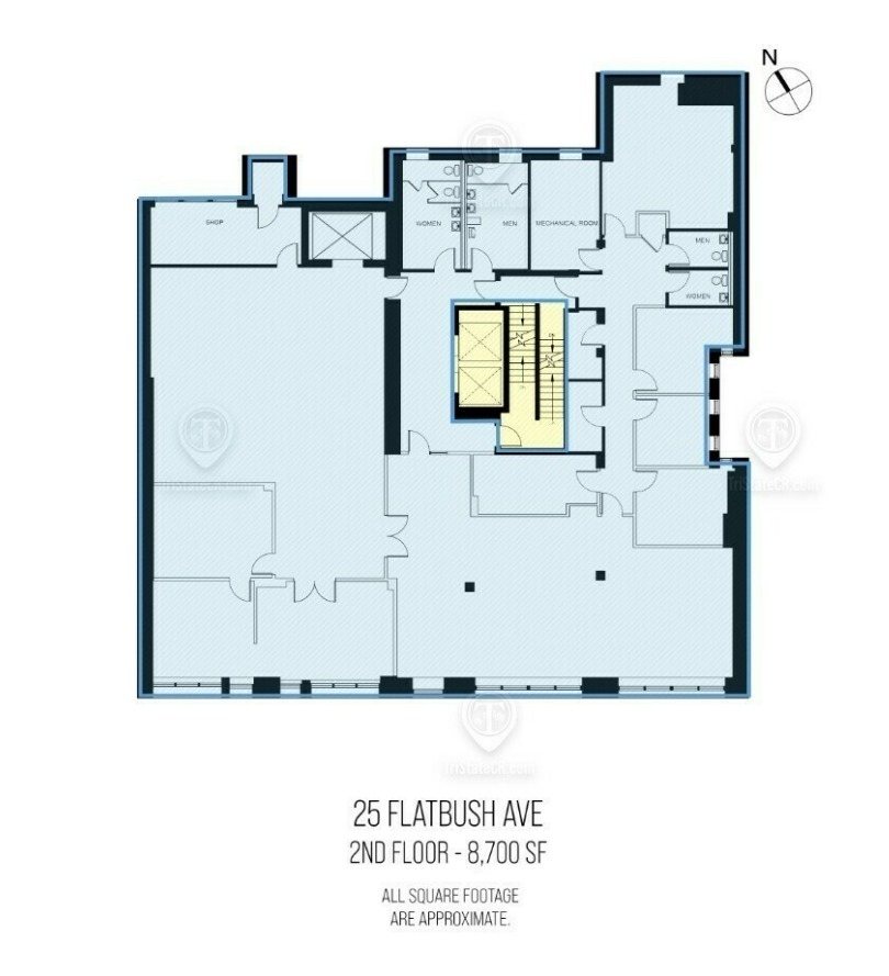 25 Flatbush Ave, Brooklyn, NY à louer Plan d  tage- Image 1 de 1