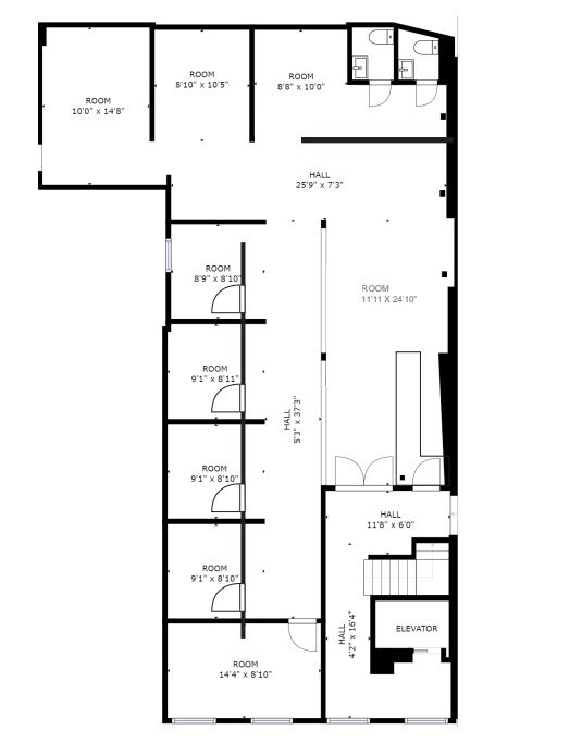 327-331 King St E, Kingston, ON à louer Plan d’étage- Image 1 de 3