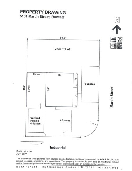 5101 Martin Dr, Rowlett, TX for sale - Typical Floor Plan - Image 1 of 1