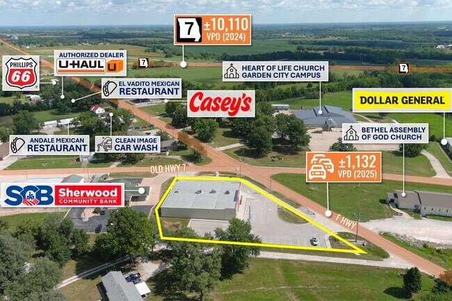 Plus de détails pour 71 S State Route F, Garden City, MO - Commerce de détail à louer