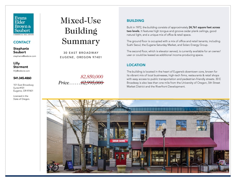 30 E Broadway, Eugene, OR for sale - Building Photo - Image 3 of 35