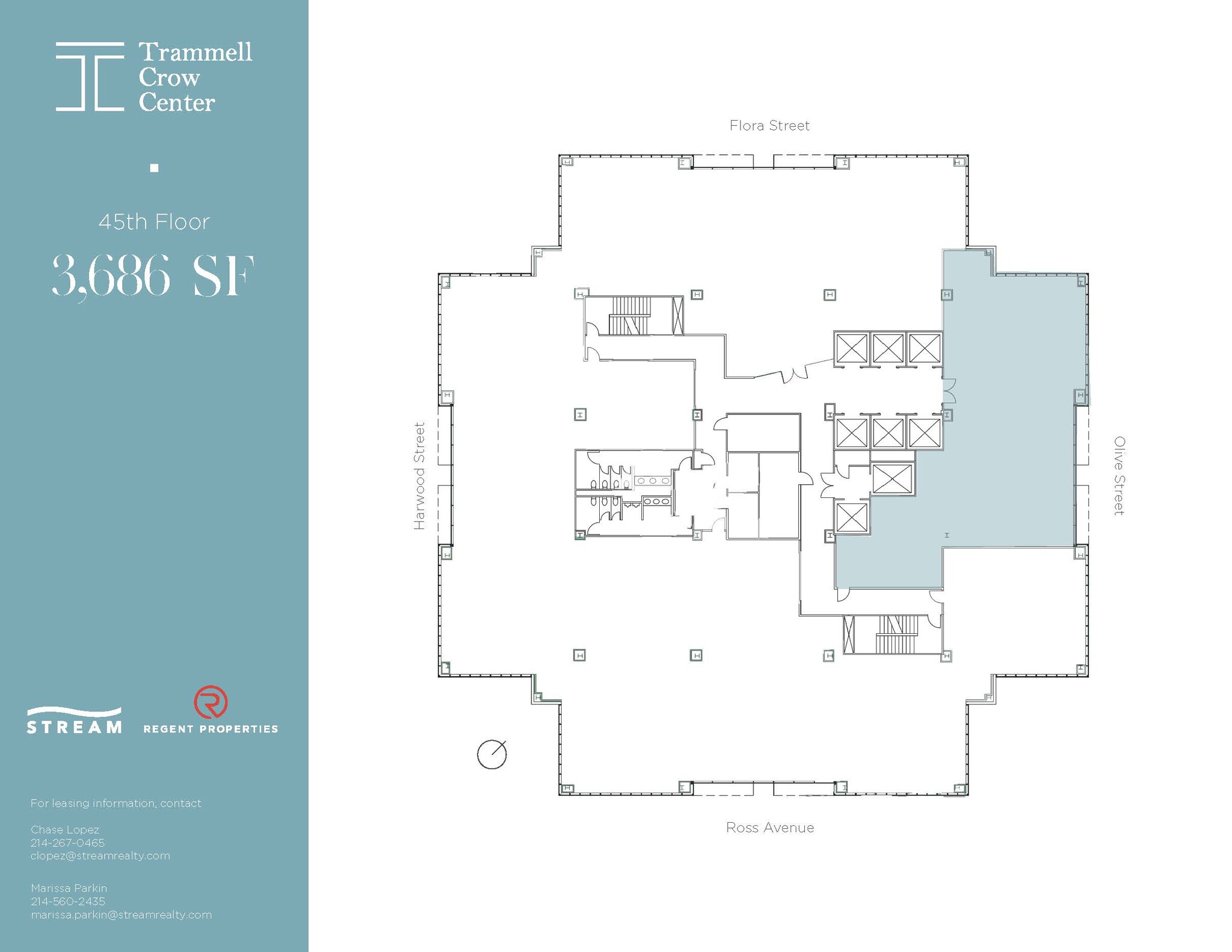 2001 Ross Ave, Dallas, TX à louer Plan d  tage- Image 1 de 1