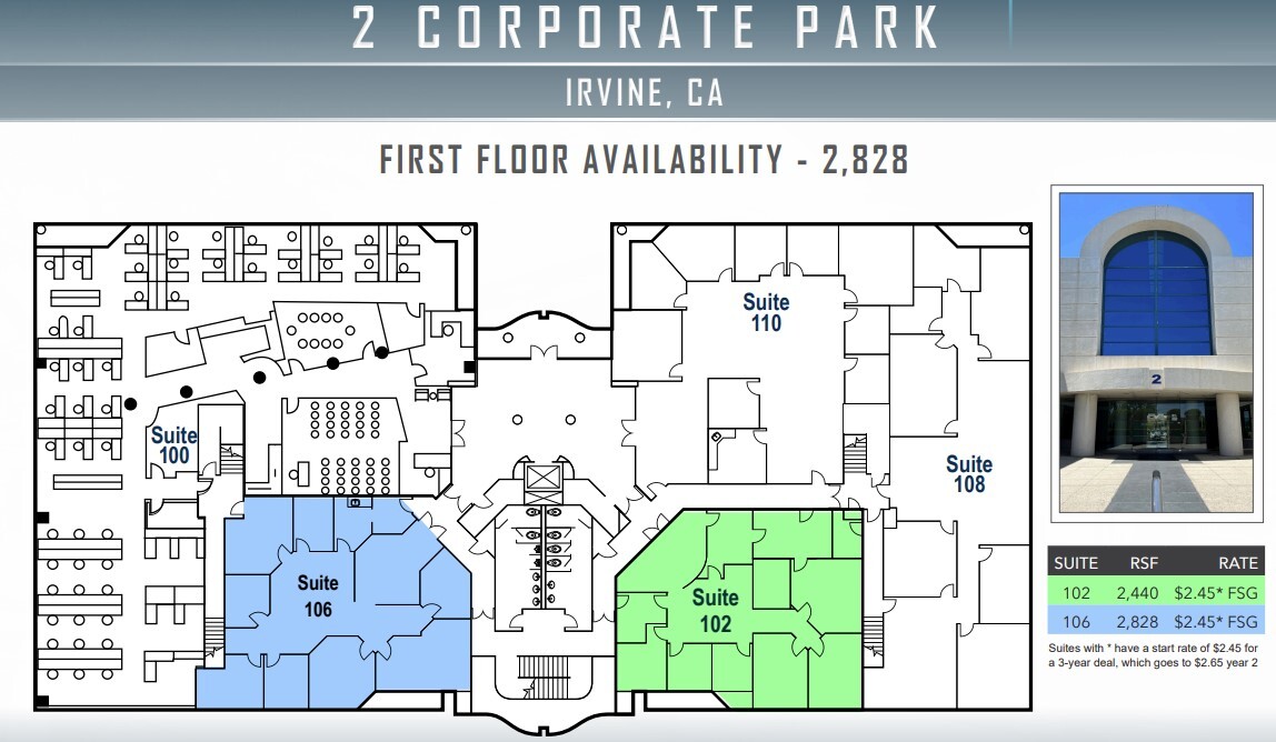 2 Corporate Park, Irvine, CA à louer Plan d  tage- Image 1 de 1