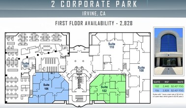 2 Corporate Park, Irvine, CA à louer Plan d  tage- Image 1 de 1