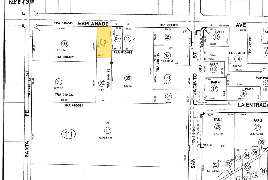 260 W Esplanade Ave, San Jacinto, CA à vendre - Plan cadastral - Image 2 de 2