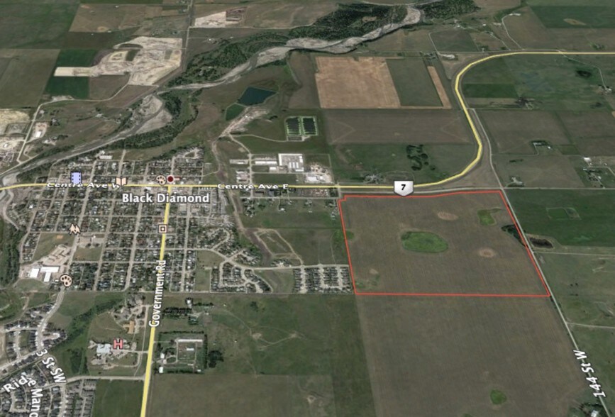 1 Ave, Black Diamond, AB à vendre - Aérien - Image 1 de 1