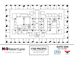 1700 Pacific Ave, Dallas, TX à louer Plan d  tage- Image 1 de 1