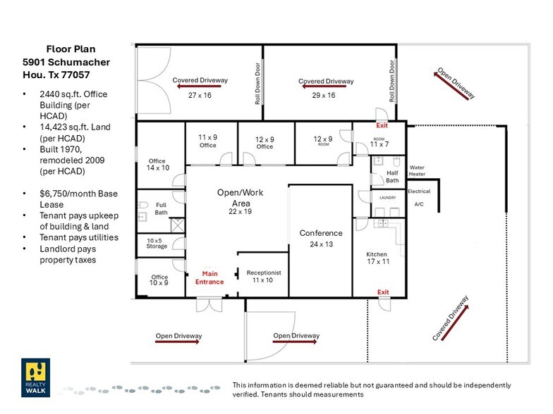 5901 Schumacher Ln, Houston, TX à louer - Plan d’étage - Image 3 de 23