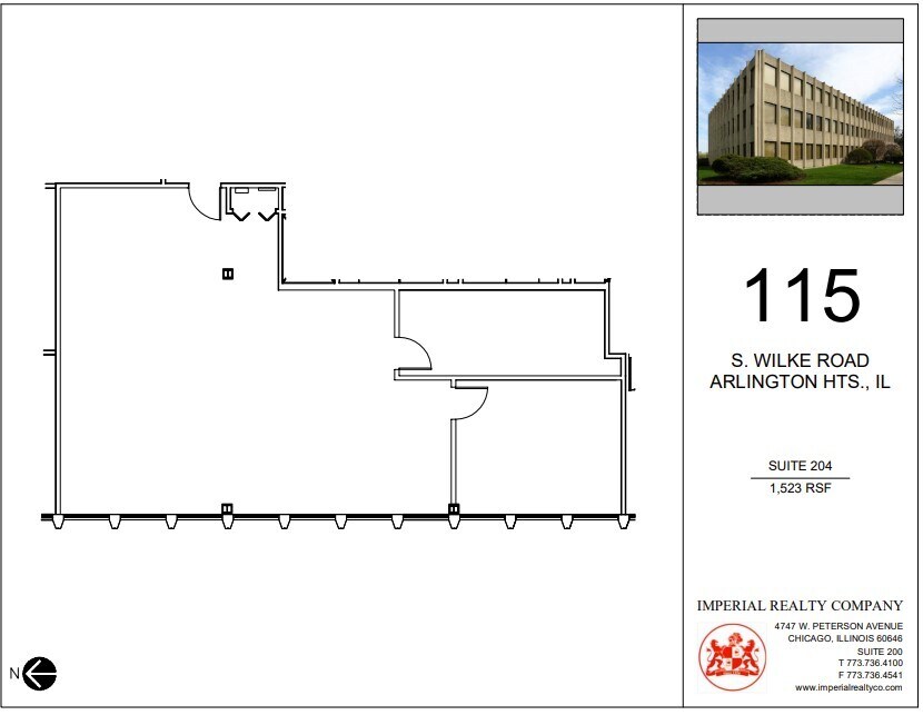 115 S Wilke Rd, Arlington Heights, IL à louer Plan d  tage- Image 1 de 5