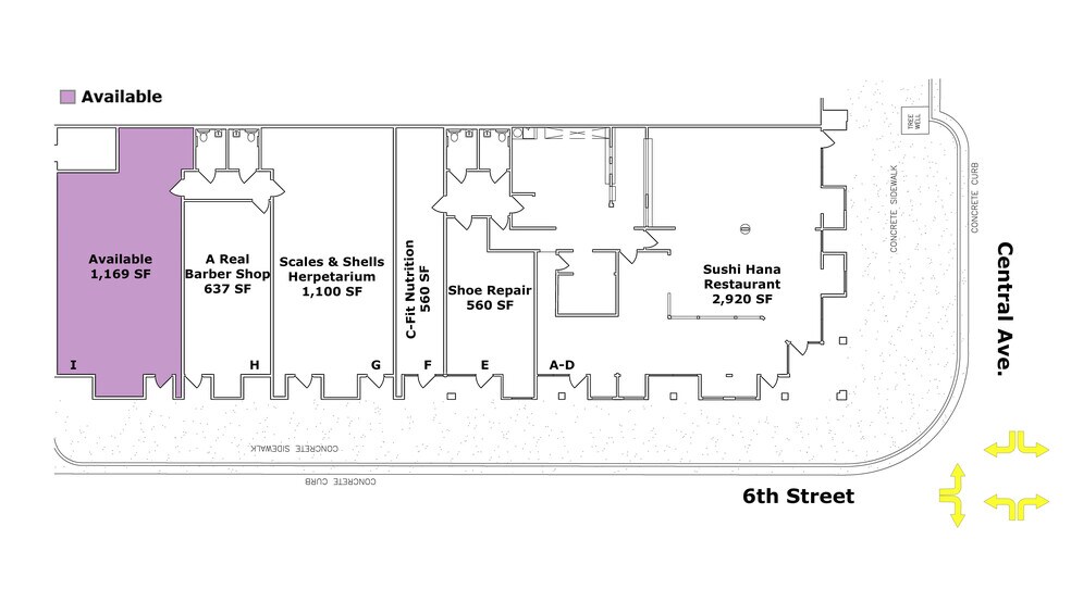 521 Central Ave NW, Albuquerque, NM à louer - Plan de site - Image 2 de 4