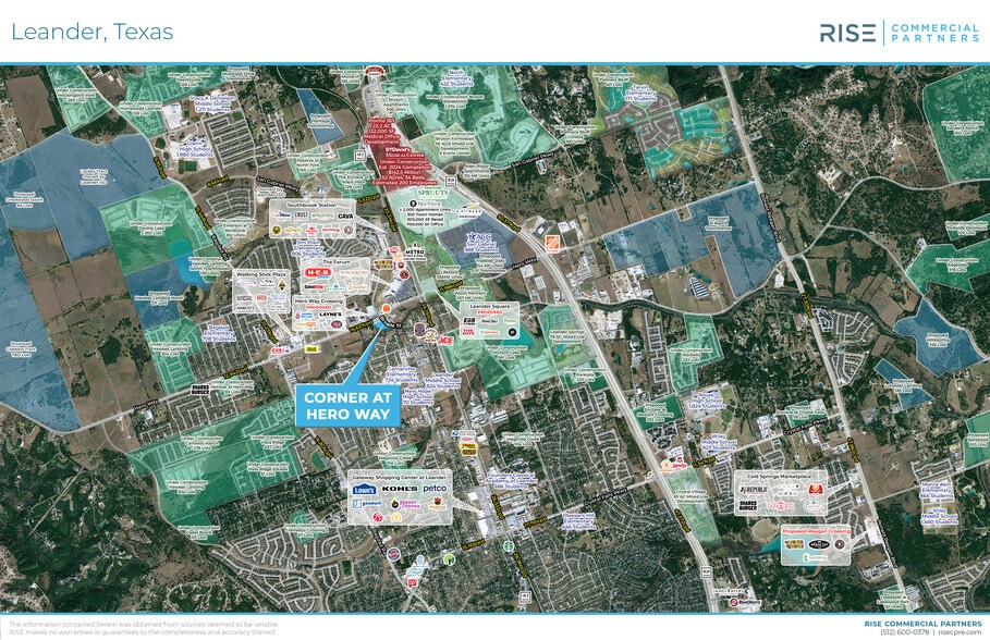 SWC Hero Way way, Leander, TX à louer - Aérien - Image 2 de 4