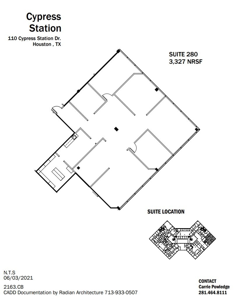 110-140 Cypress Station Dr, Houston, TX for lease Floor Plan- Image 1 of 1