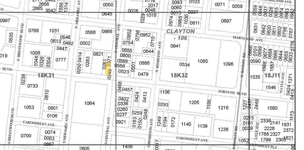 1 N Central Ave, Clayton, MO à vendre - Plan cadastral - Image 3 de 3