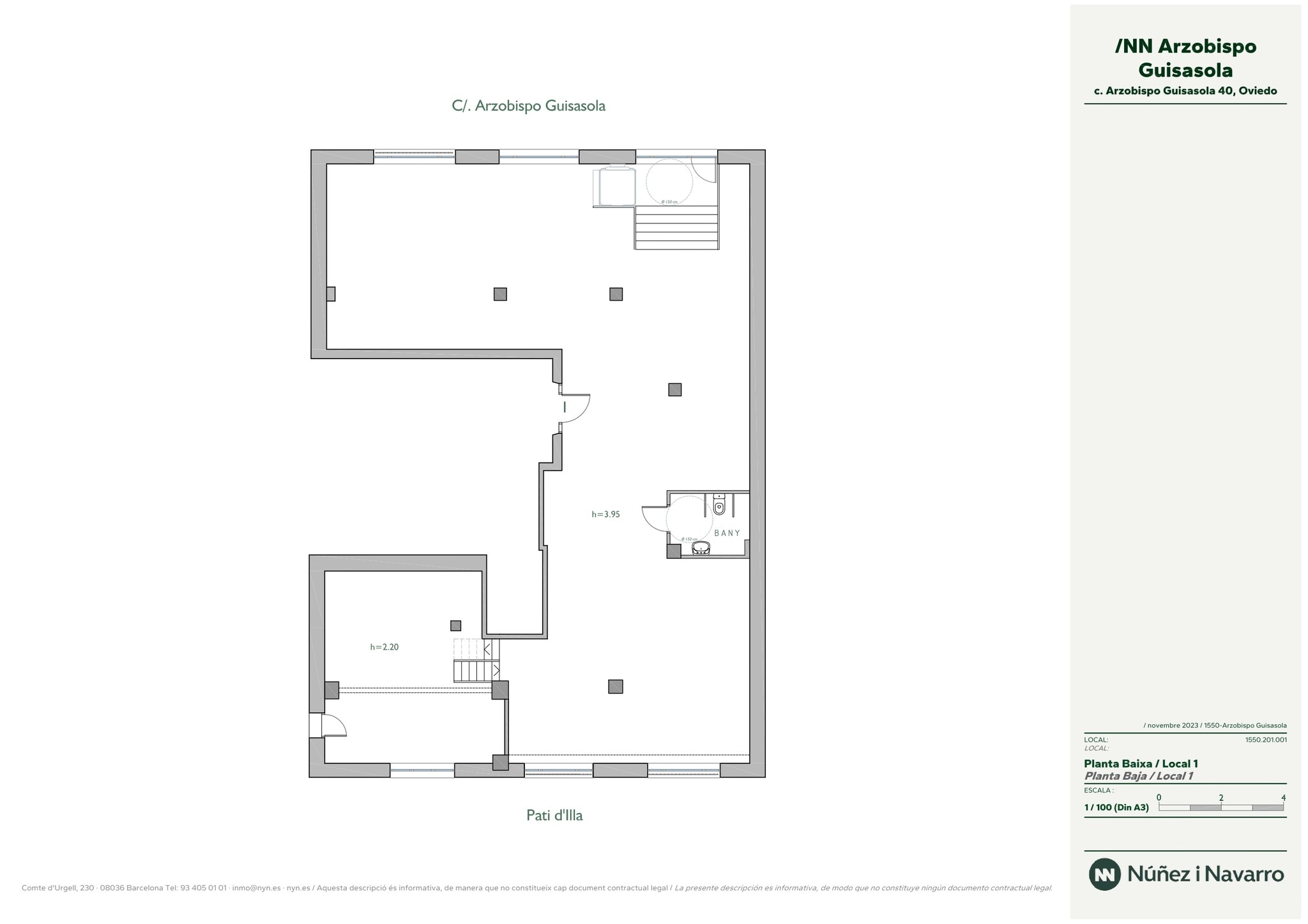 Calle Arzobispo Guisasola, 38, Oviedo, Asturias for lease Typical Floor Plan- Image 1 of 2
