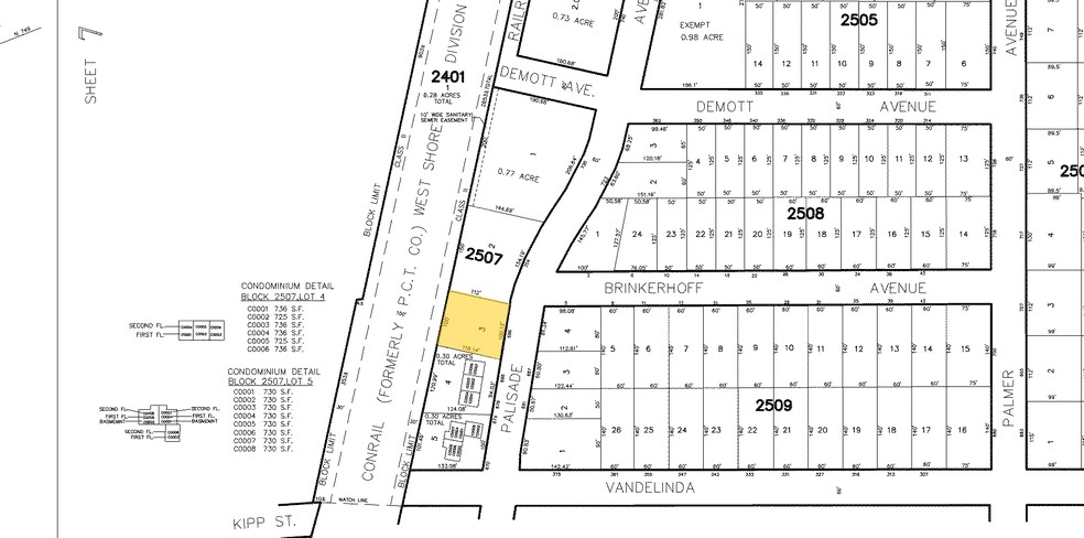 696 Palisade Ave, Teaneck, NJ for sale - Plat Map - Image 3 of 3