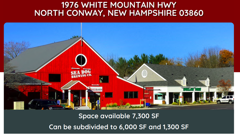 1976 White Mountain Hwy, North Conway, NH for lease - Building Photo - Image 1 of 13