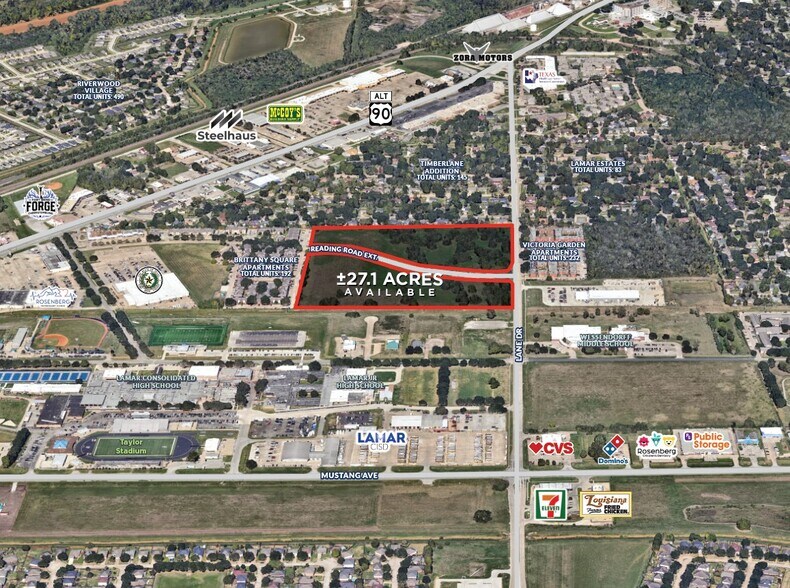 Lane Dr, Rosenberg, TX for sale - Aerial - Image 1 of 2