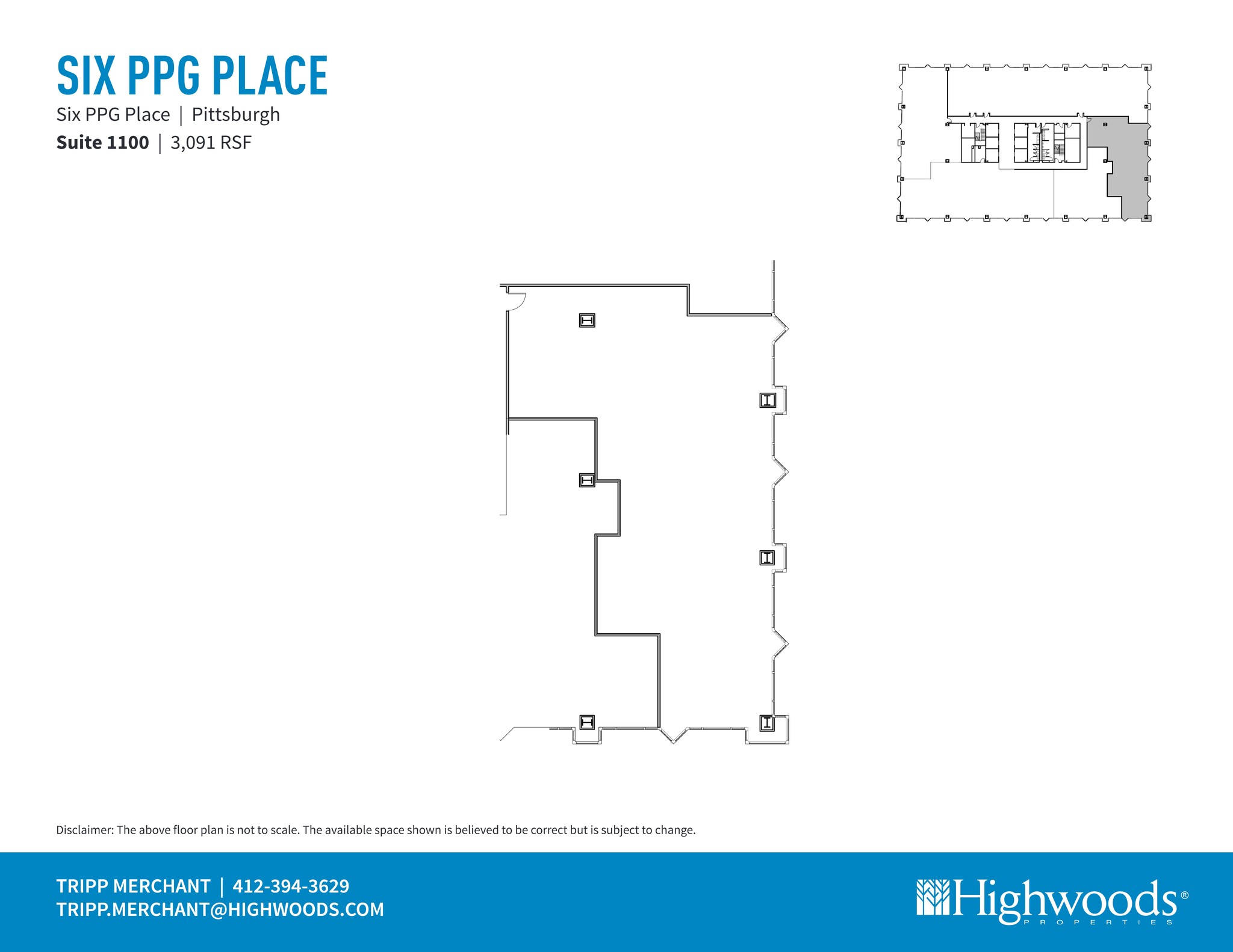 1 PPG Pl, Pittsburgh, PA à louer Plan de site- Image 1 de 1