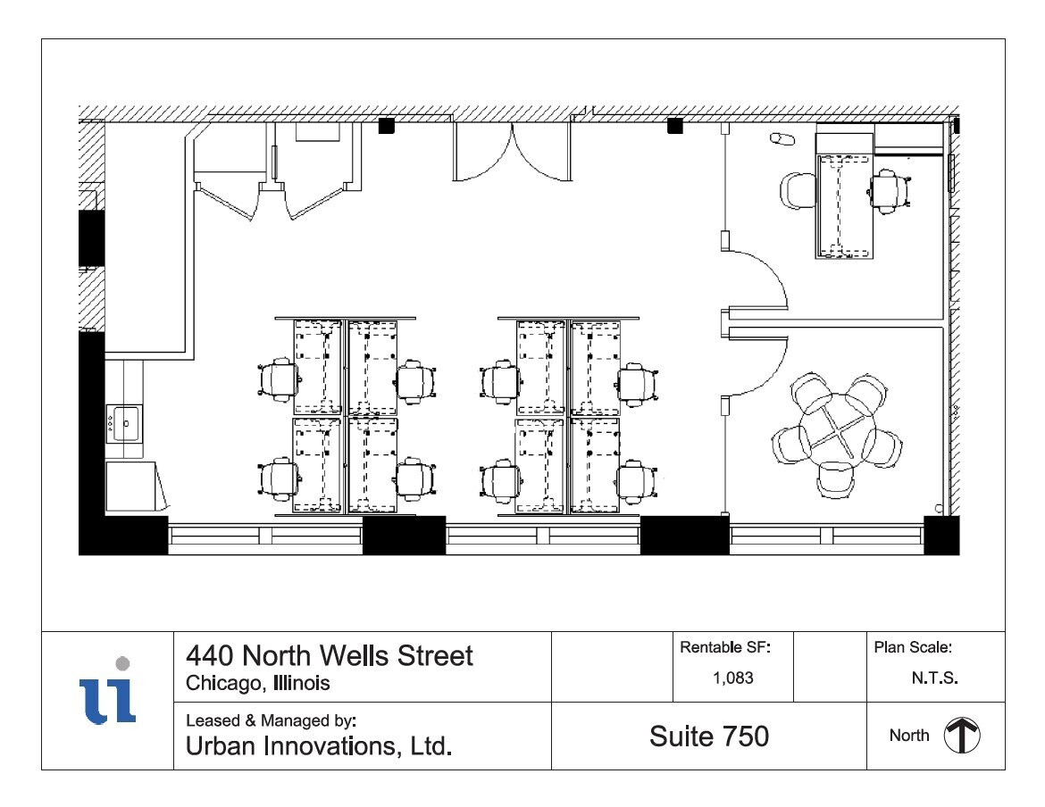 440 N Wells St, Chicago, IL à louer Plan d’étage- Image 1 de 5