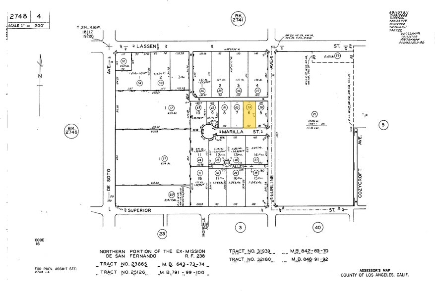 20717 Marilla St, Chatsworth, CA for lease - Plat Map - Image 2 of 2