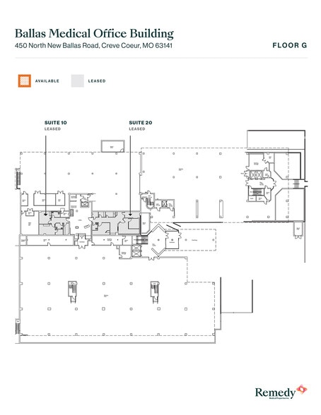 450 N New Ballas Rd, Creve Coeur, MO for lease - Floor Plan - Image 3 of 10