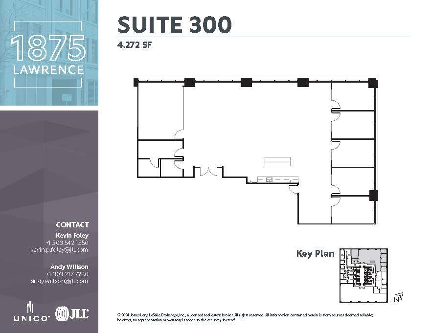 1875 Lawrence St, Denver, CO for lease Floor Plan- Image 1 of 2