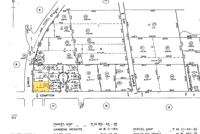 15020 S Main St, Gardena, CA à vendre - Plan cadastral - Image 3 de 3