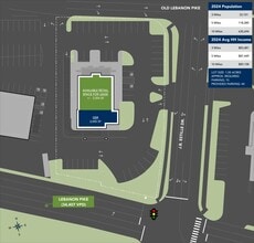 2725 Old Lebanon Rd, Nashville, TN - Aérien  Vue de la carte