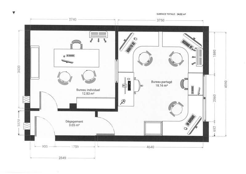 Commerce de détail dans Montpellier à vendre - Plan d’étage - Image 2 de 6