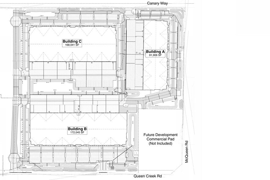 905 E Queen Creek Rd, Chandler, AZ à louer - Plan de site - Image 2 de 2