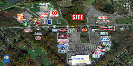 7235-7735 Market Place Dr, Bainbridge, OH - aerial  map view