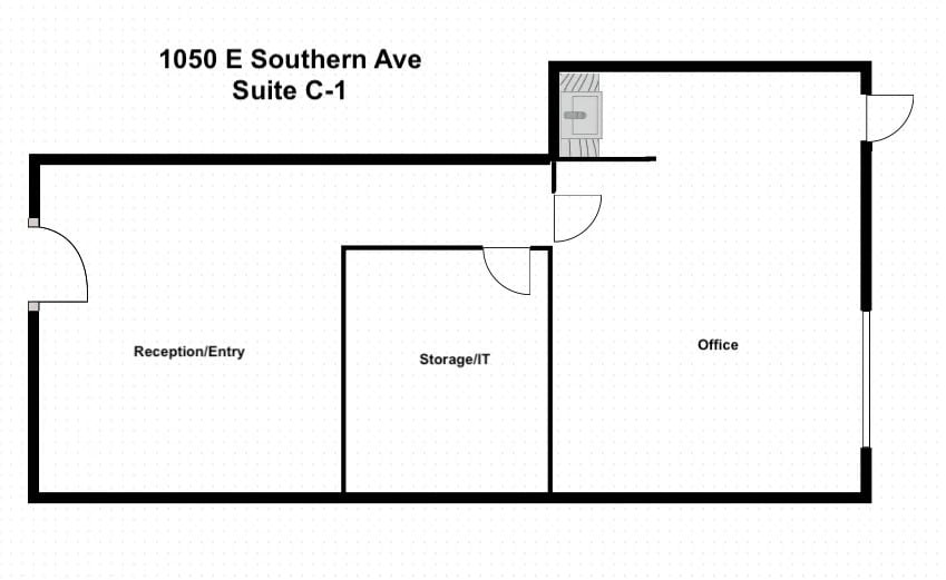 1050 E Southern Ave, Tempe, AZ for lease Floor Plan- Image 1 of 1