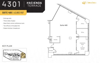 4301-4309 Hacienda Dr, Pleasanton, CA à louer Plan d  tage- Image 2 de 2