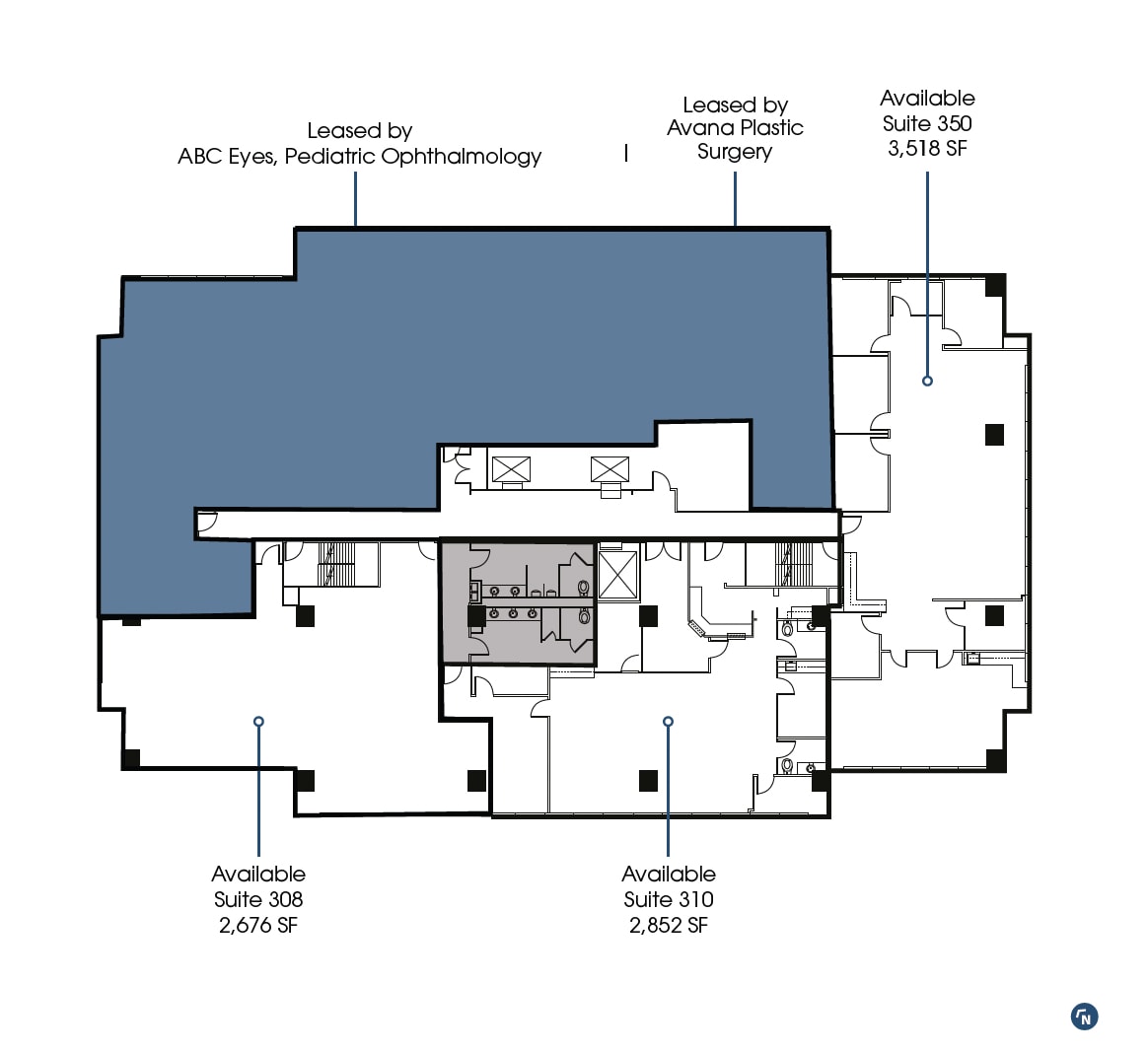 7150 Greenville Ave, Dallas, TX à louer Plan d’étage- Image 1 de 1