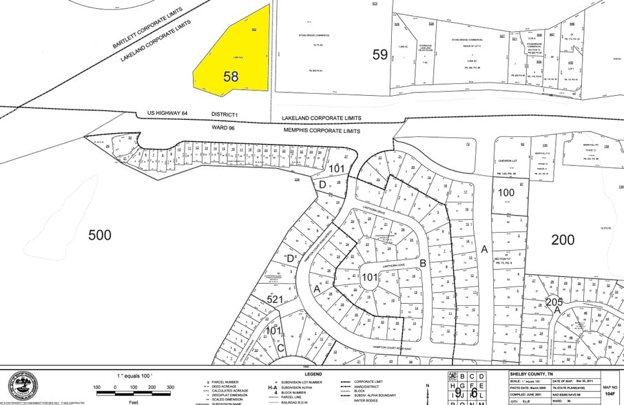 8930 Highway 64, Memphis, TN à vendre - Plan cadastral - Image 2 de 2