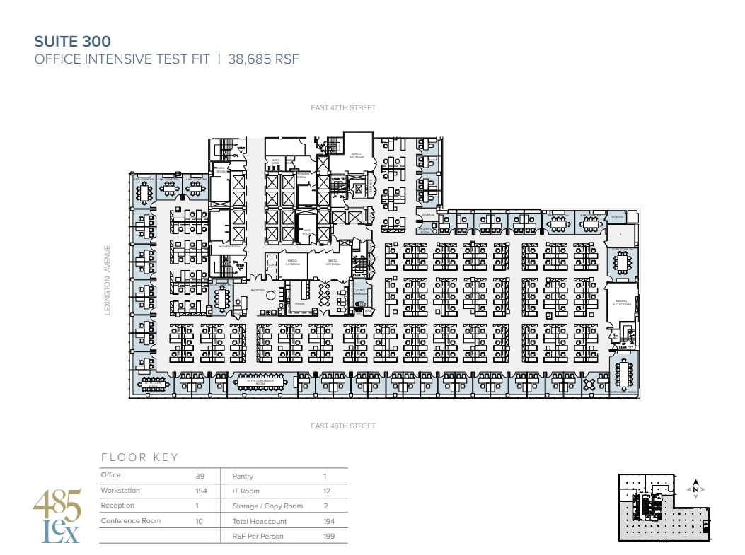 485 Lexington Ave, New York, NY for lease Floor Plan- Image 1 of 3