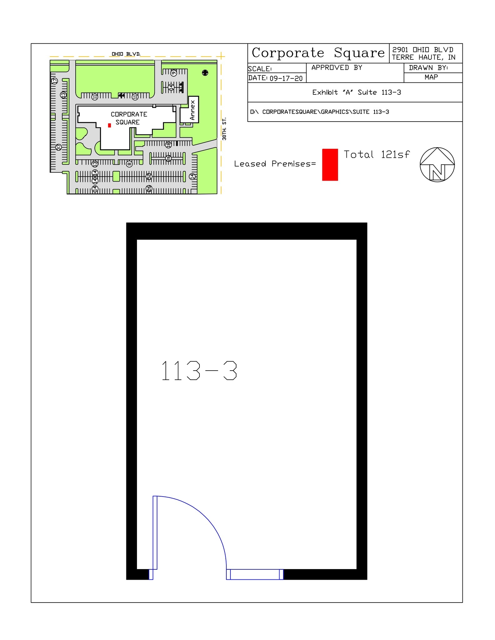 2901 Ohio Blvd, Terre Haute, IN à louer Plan de site- Image 1 de 1