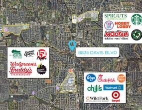 8835 Davis Blvd, Keller, TX - AÉRIEN Vue de la carte