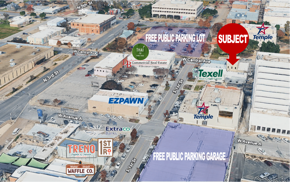 15 W Central Ave, Temple, TX for sale - Aerial - Image 2 of 6