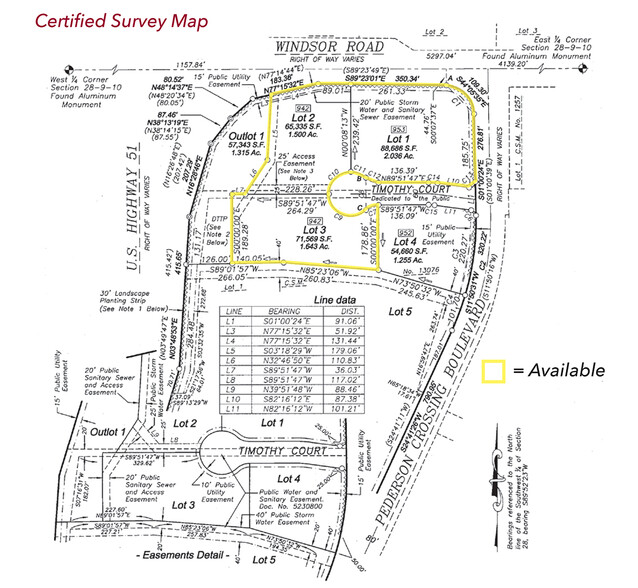 Windsor Rd, Deforest, WI à vendre - Plan de site - Image 2 de 3