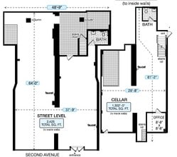 1821-1823 2nd Ave, New York, NY for lease Floor Plan- Image 2 of 2