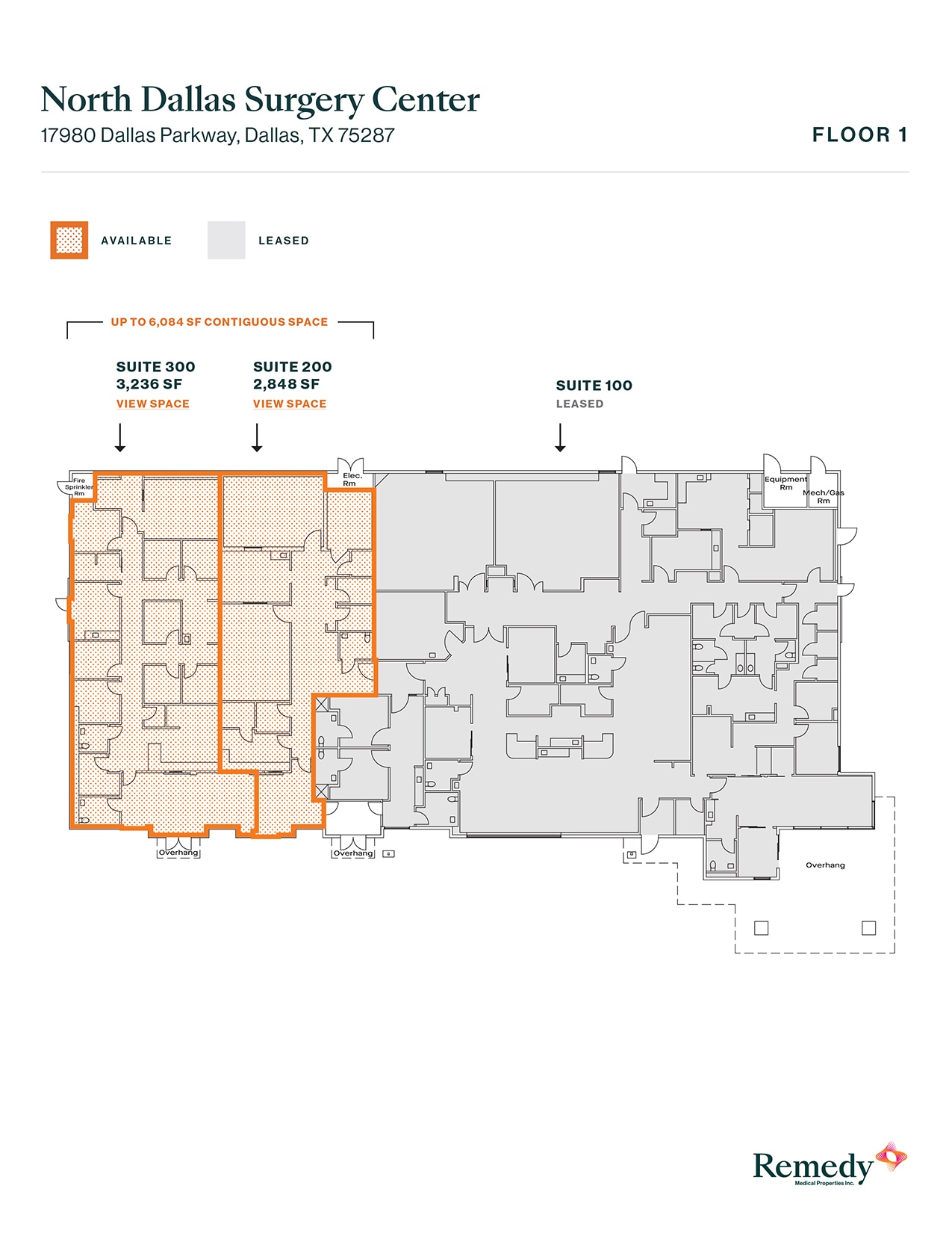 17980 Dallas Pky, Dallas, TX à louer Plan d’étage- Image 1 de 1