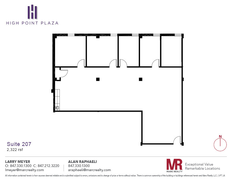 4415 W Harrison St, Hillside, IL for lease Floor Plan- Image 1 of 3